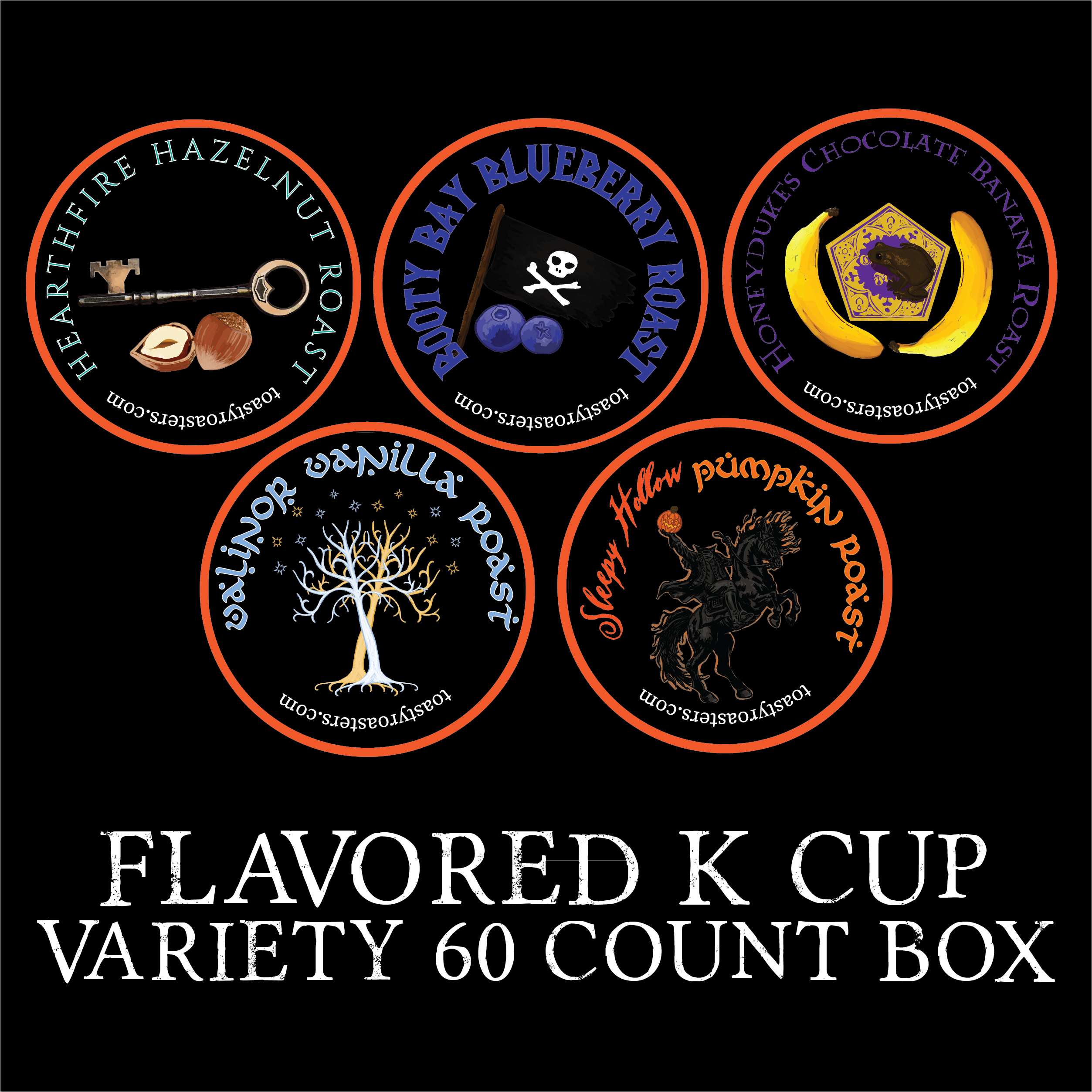 Flavored K-cup Variety 60 Count Box – Toasty Roasters